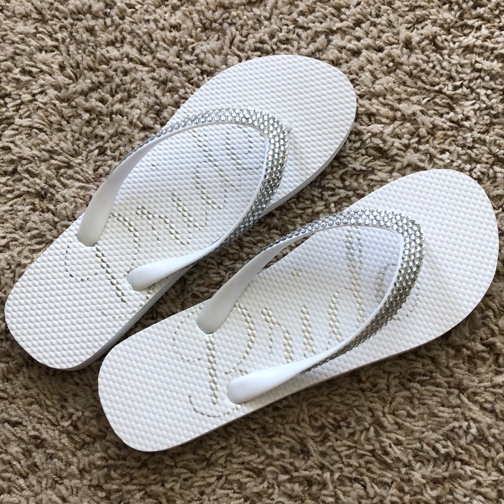 NWOT 💍 “Bride” Flip Flops